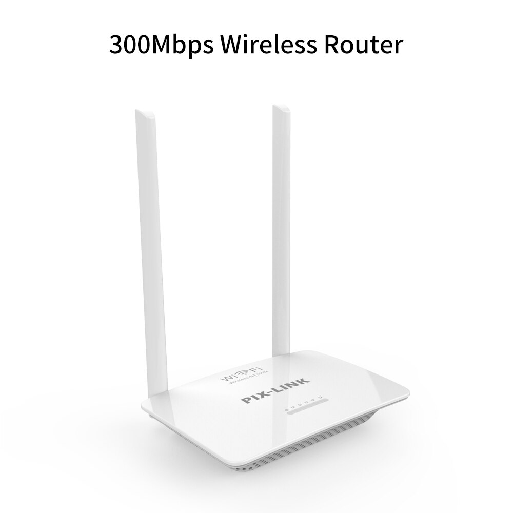 Spina bianca ue/usa di installazione facile LV-WR07 300Mbps Router senza fili ad alta velocità di WiFi del Router con 2 antenne esterne