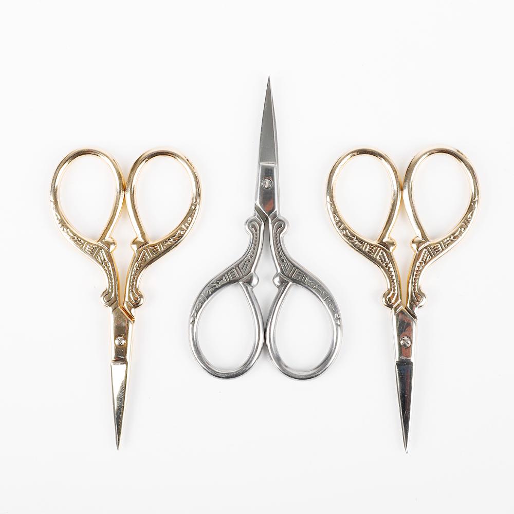 Tijeras Vintage para sastre, de acero inoxidable, para corte y costura, tijeras de hilo, herramientas para coser