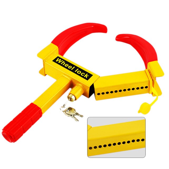 Universal Car Tyre Wheel Lock Anti-Theft Car Wheel Clamp with 3 Keys