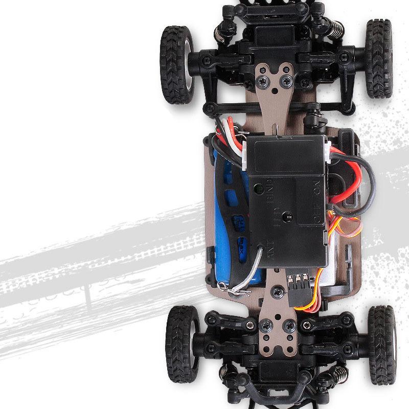 Wltoys K989 1/28 2.4G 4WD brossé RC télécommande voiture de rallye RTR avec émetteur