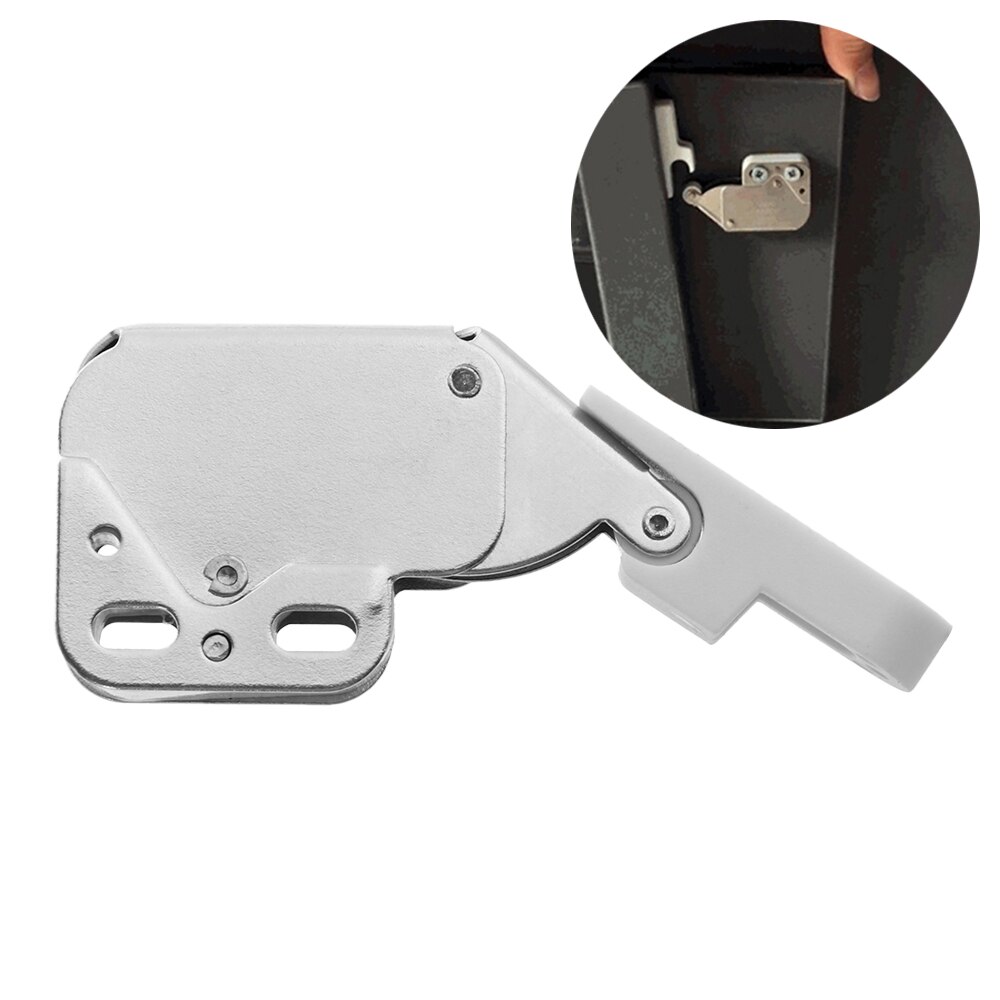 Mini Push lente clip Lock Catch Klink Kasten Anti-Diefstal Kast Deuren Lock Met Cross Keys Voor Meubels Hardware 21x27mm