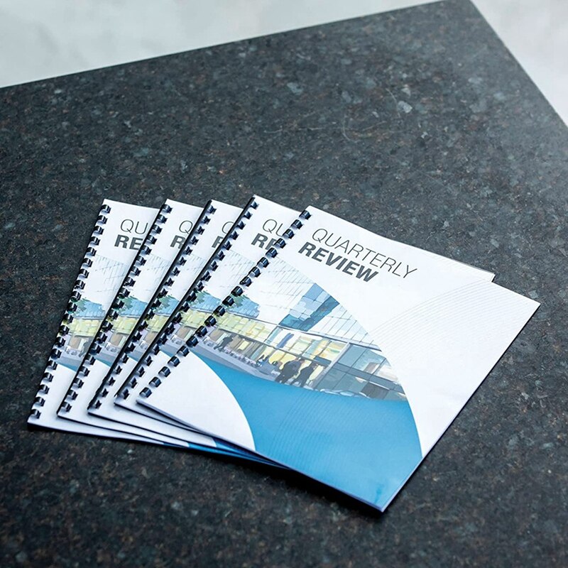 21 Holes Comb Plastic Binding Spine, 1/2 Inch Diameter, 80 Sheets Capacity, 100/Pack