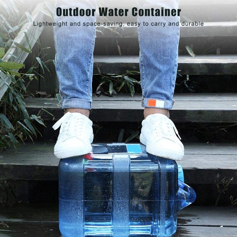 10L Outdoor Large Capacity Water Bucket Barrel Portable Camping Hiking Tank Container with Faucet