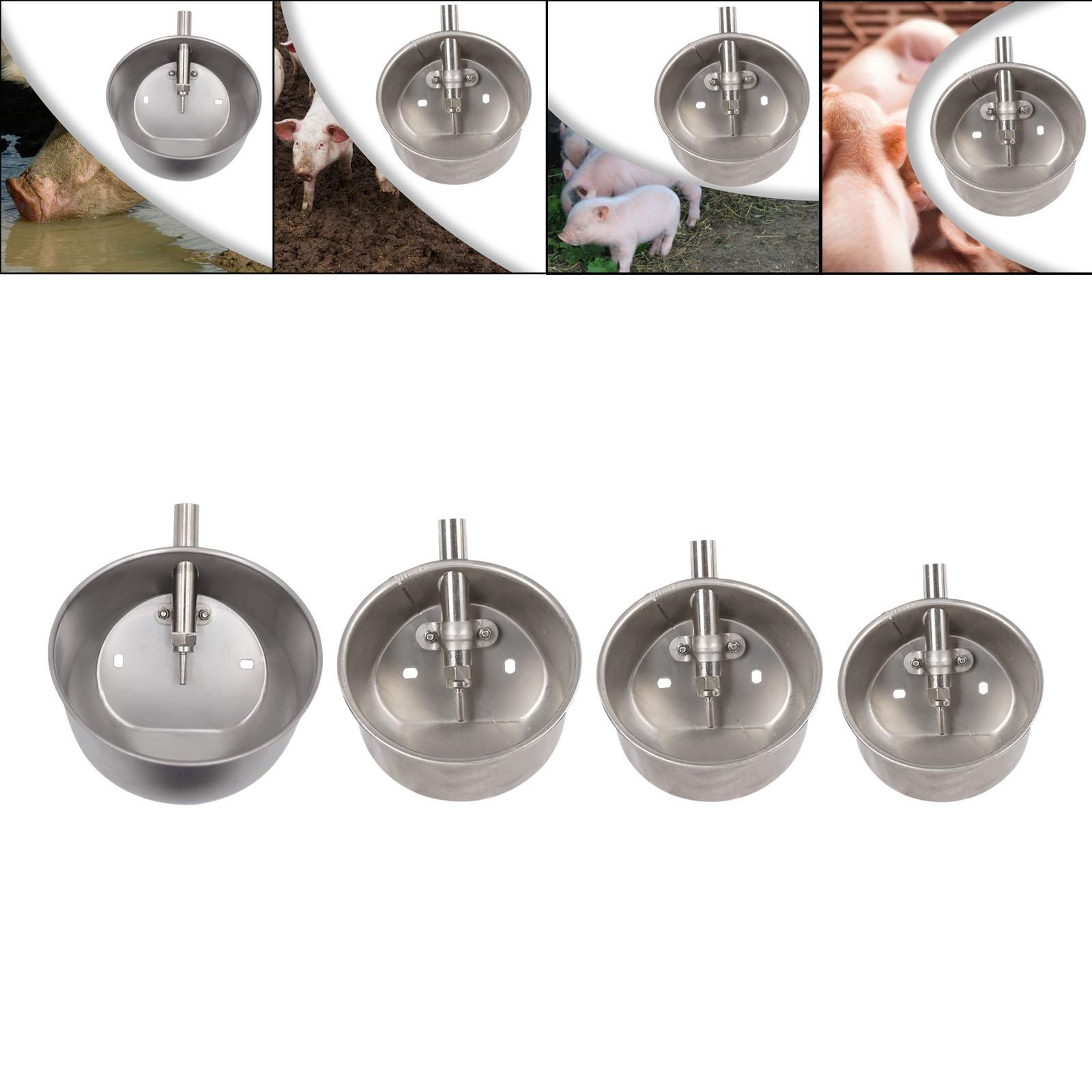 Automatic Pig Waterer Water Trough Piglets Drinking Bowl Pig Water Bowl Stainless Steel for Animals Piglets Pig Livestock
