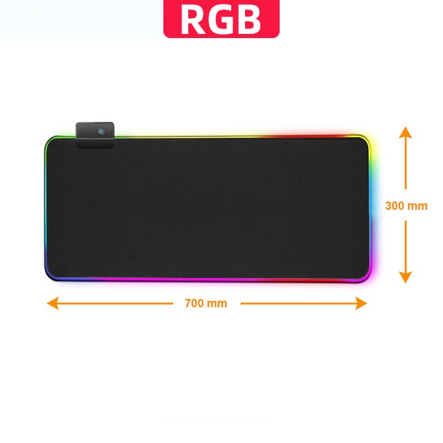 Molbone Originale gioco RGB topo pad Produttore Fornitore XL extra larga dimensione Scrivania Gioco Zerbino con Retroilluminazione E-sport gamer costume: 300x700mm con RGB