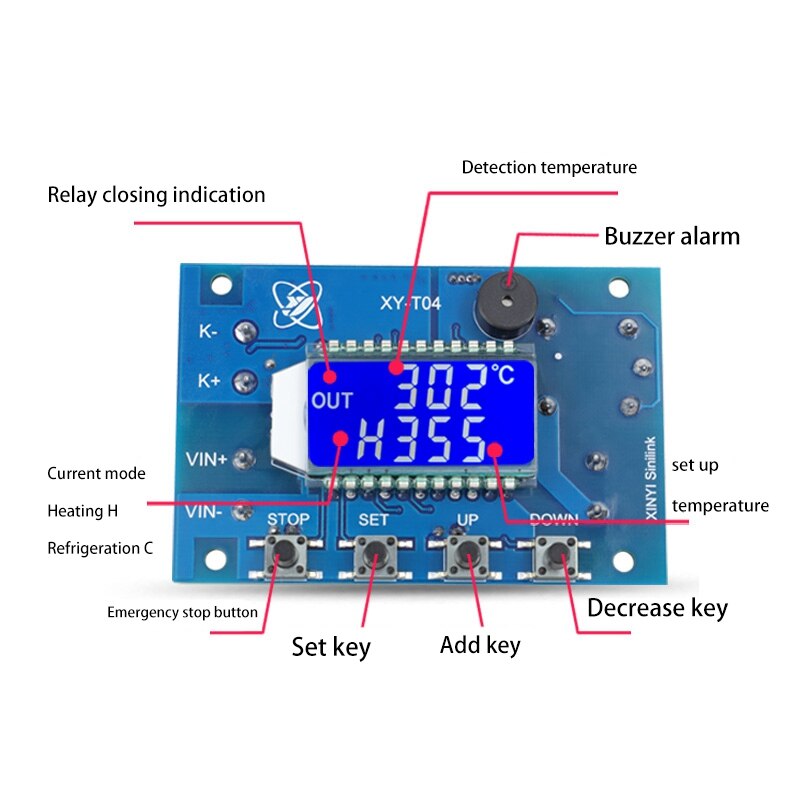 WIFI Remote Thermostat High Precision Temperature Controller Module Cooling And Heating APP Temperature Controller
