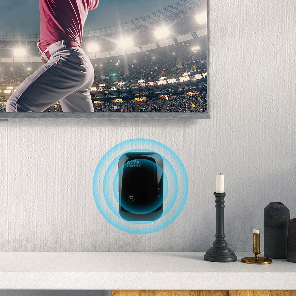 WiFi Signal Repeater Wireless Access Point Network UK AP 2.4GHz 300M Amplifier for Household Computer Accessories