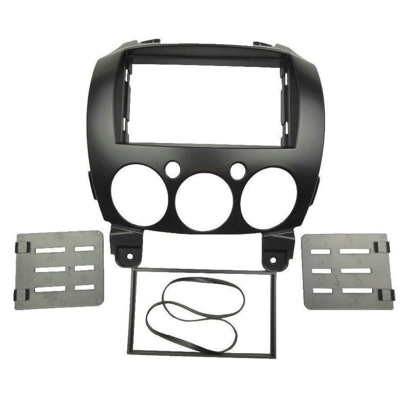 Bil stereo radio udskift dæksel trim ramme plade til mazda 2/ demio 2007 dash panel 2 din frame trim