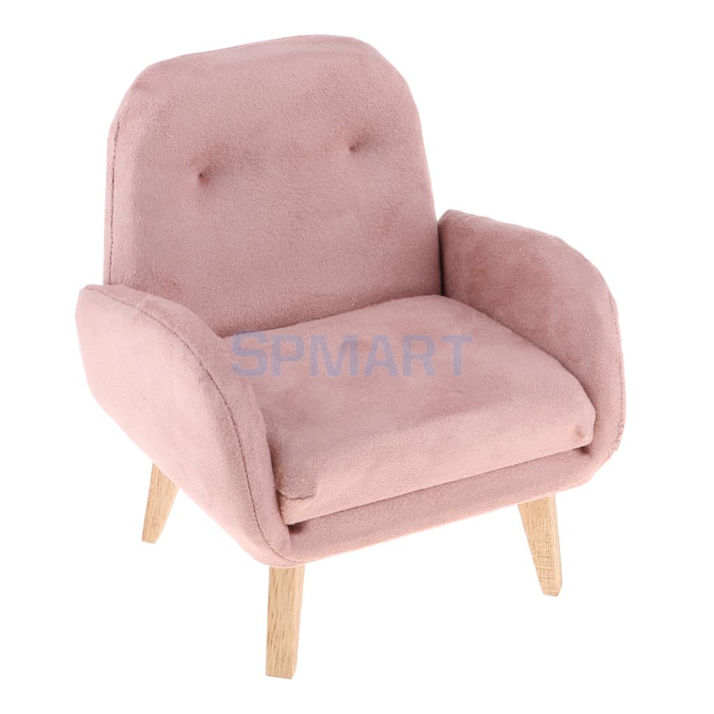 Miniature Flannelette Sofa Armchair for 1/6 Toys Figures/Blythe/BJD Dolls House Accessories