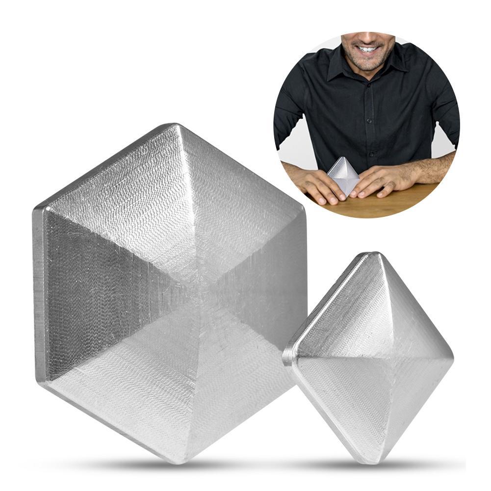 Mini Metalen Vierkante Hexagon Desktop Stress Relief Hand Vinger Spinning Toy