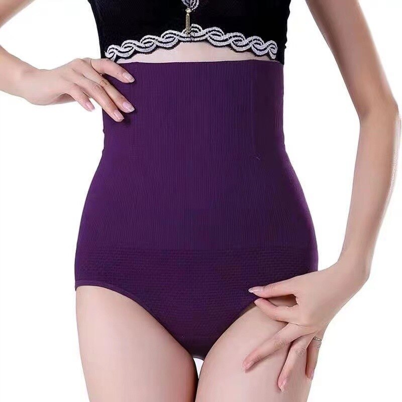 postpartum high waist abdomen closing pants thin body and hip lifting Panties women&#39;s pure cotton bottom body shaping clothe: 1 / XL-XXL 130-160