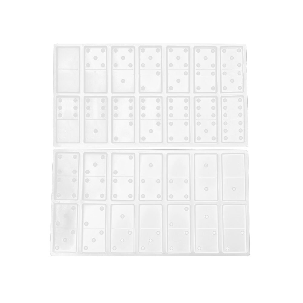 domino gry formy 2 sztuk domino kształt silikonowe formy epoksydowe rzemiosło żywiczne DIY mydło DIY zakładki odlewania formy
