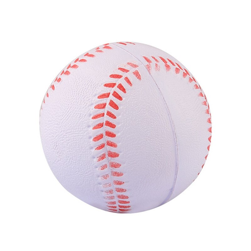 Vitt och gult barn baseball bas jorden träning boll skum softball student mjuk baseball pu baseballdiameter