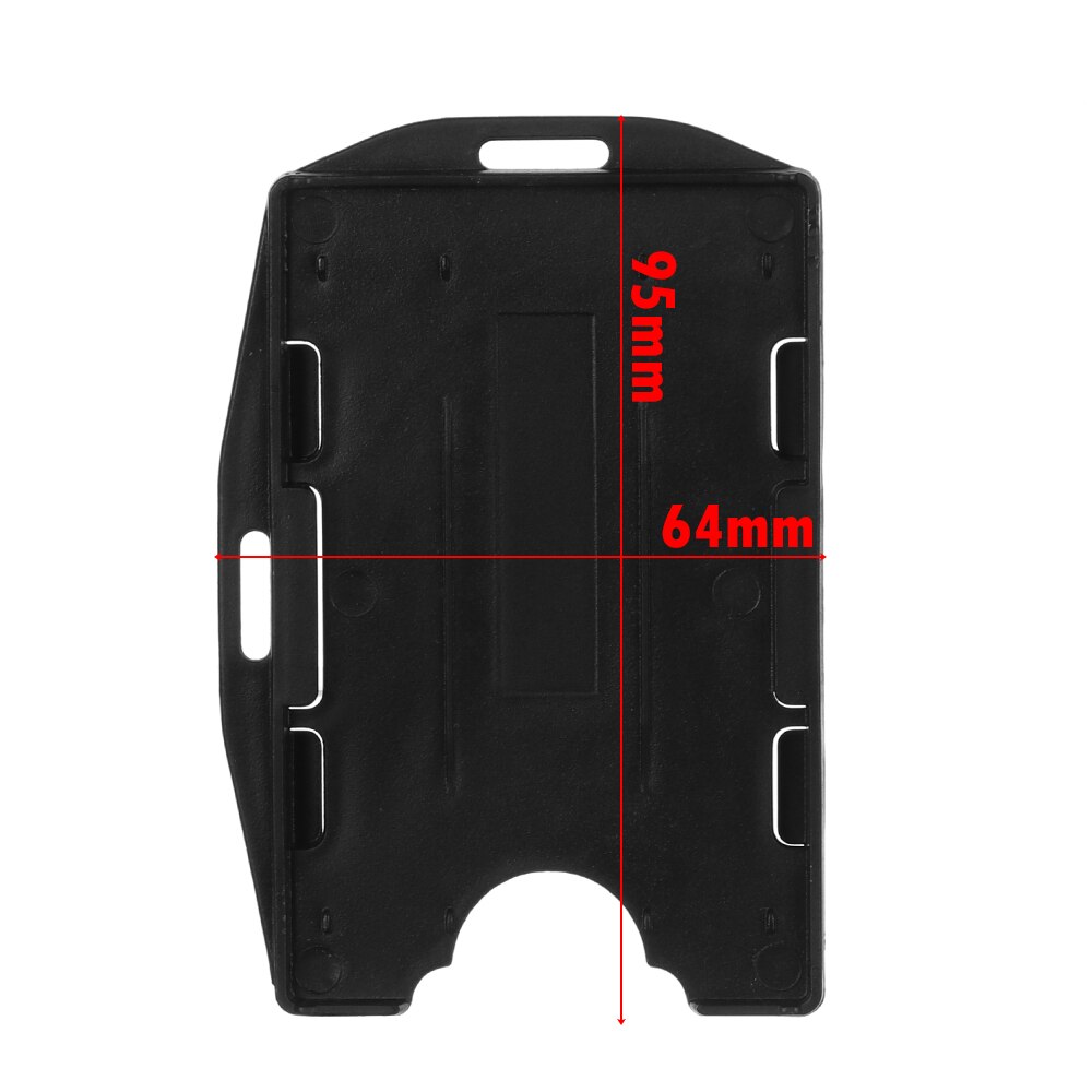 Portable Practical Durable Multi-use Hard Plastic Badge Work ID Card Holder Protector Cover Case Double Sided ID Card Box Supply