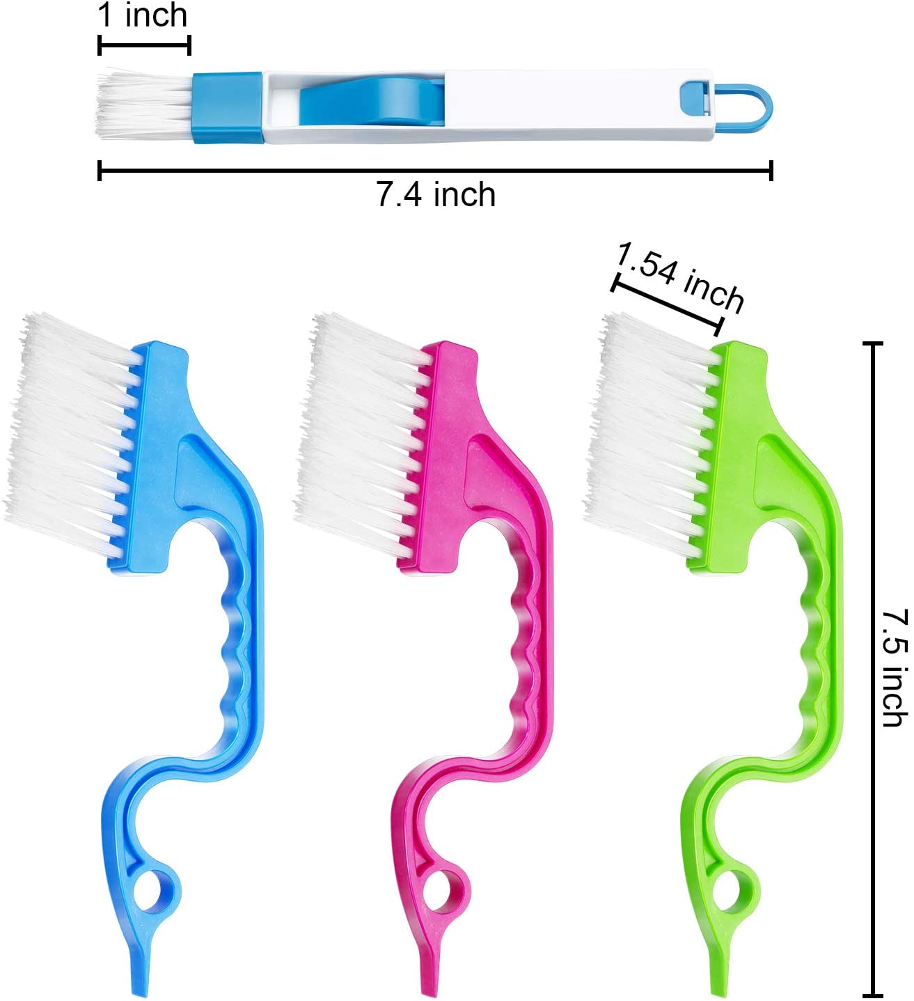 3 Colors Window Groove Cleaning Brush Swan Shape Scraper Brush Sill Crevice Cleaner Household Cleaning Brush Kitchen Clean Tools