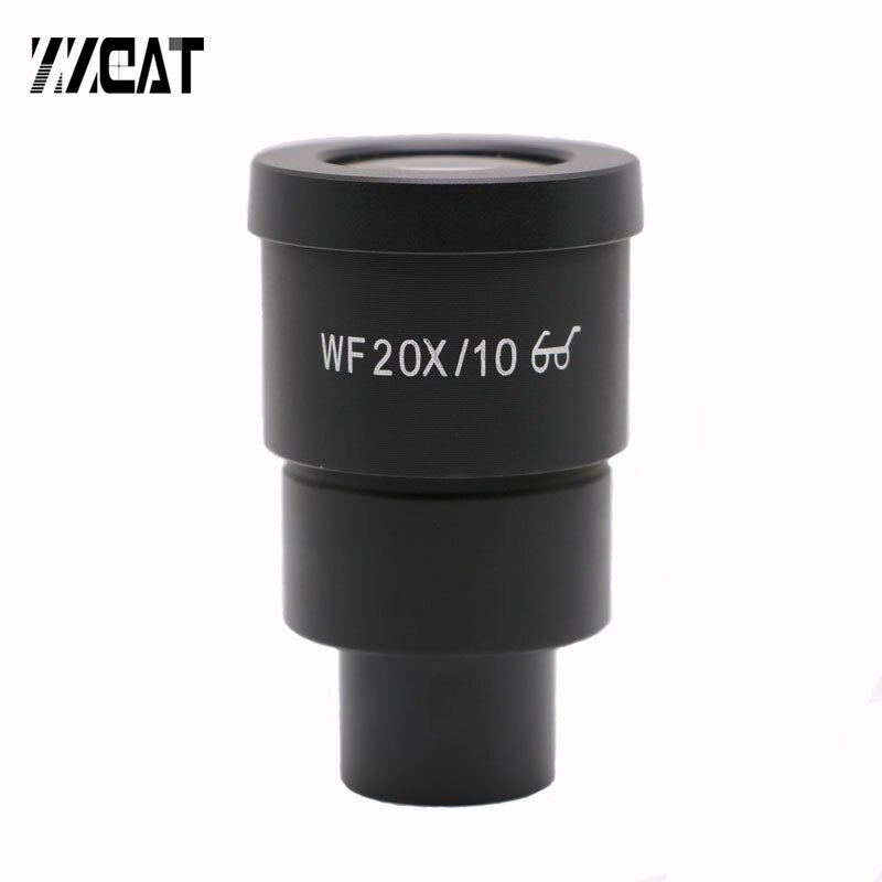 WF20X/10mm Wide Angle High Eye Point Microscope Eyepiece Diameter 30mm Eyepieces for Stereo Microscopes
