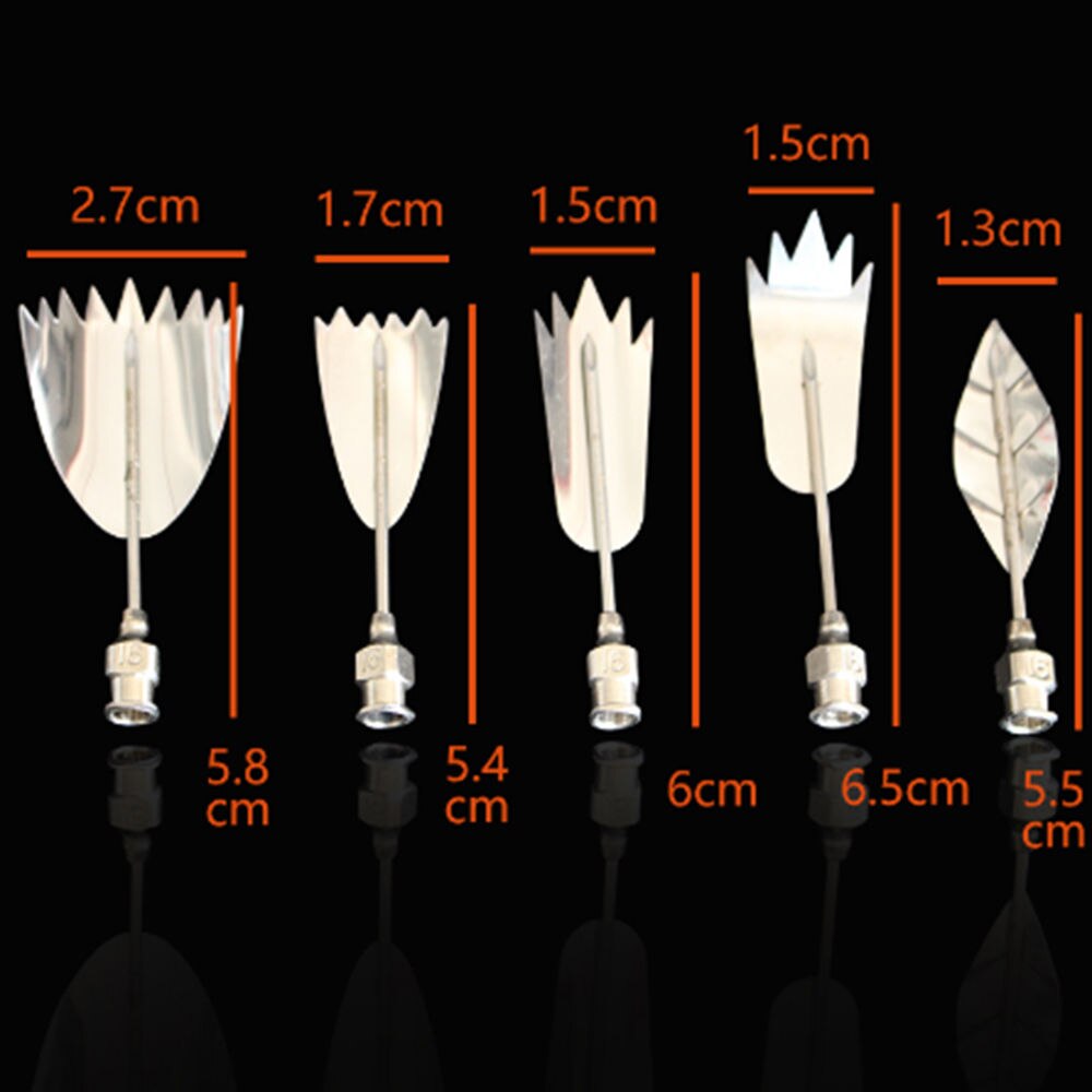 5 STKS Rose 3D Jello Jelly Art Naalden Tools Jelly Cake Gelatine Pudding Nozzles