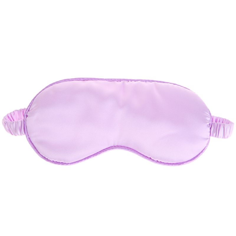 Eyeshade Eye Patch Faux Silk Sleeping Eye Mask Cover Eyepatch Blindfold Solid Portable M89F: C