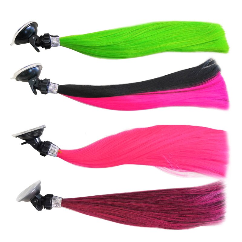 CDCOTN 1pz Casco Del Motociclo di Modo Trecce FAI DA TE diamante Donna Parrucca Trecce per Caschi Da Moto Ventosa Decorazione macchina messa in piega