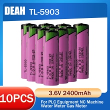 10pcs Original For TADIRAN TL-5903 ER14500 LS14500 AA 3.6V Lithium Battery For PLC EquipmeFacility ER 14500 Dry Primary Battery