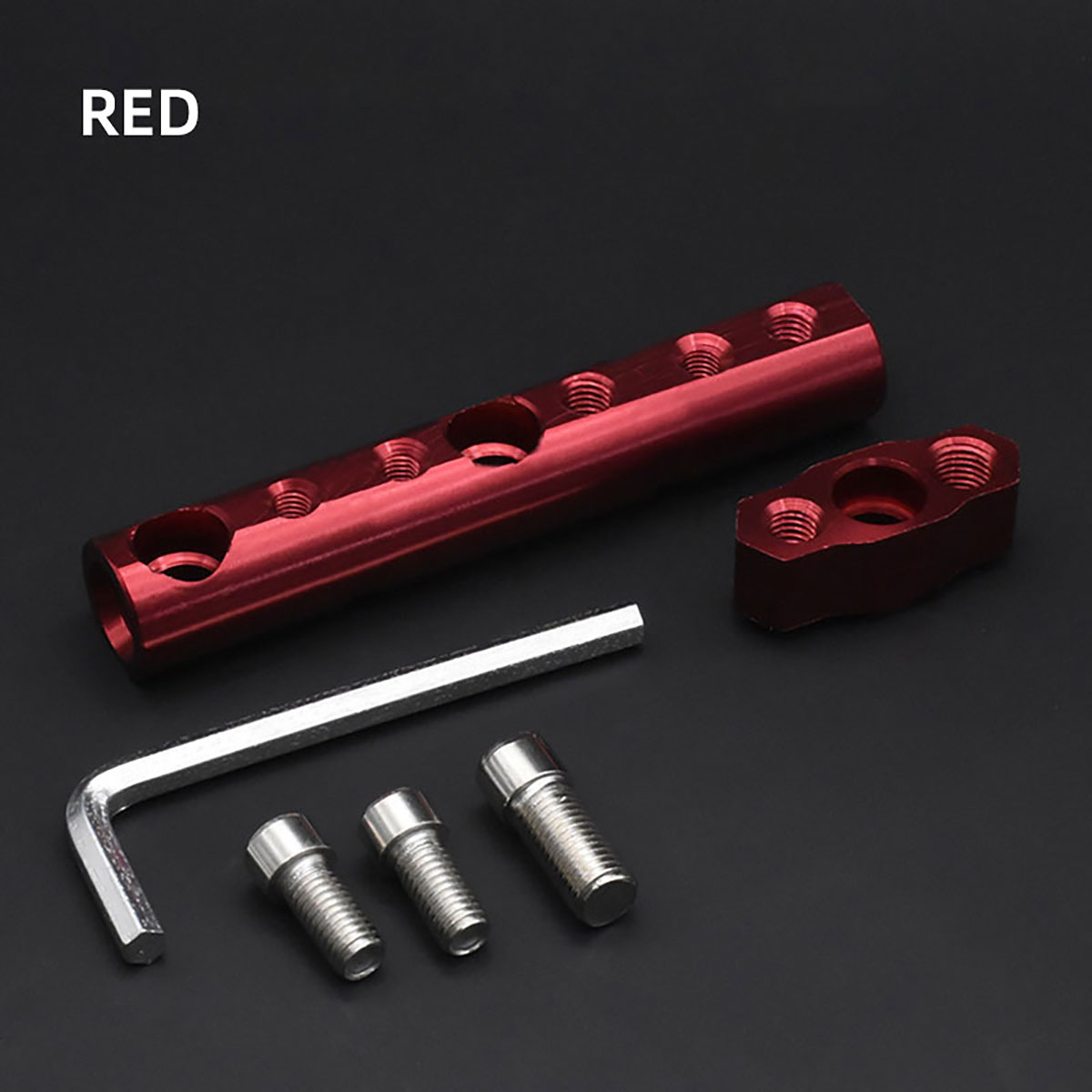 1 stuks universele spiegelmontage uitbreidingsbeugel voor motorfietsen, scooters en ATV's, ondersteunt mobiele telefoonhouder spotlights: Default Title