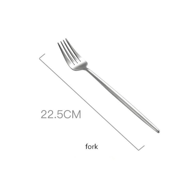 Zilveren rand retro nordic light luxe keramisch servies donkergroen servies serie hotel servies set westerse gerechten 1pc: Vork