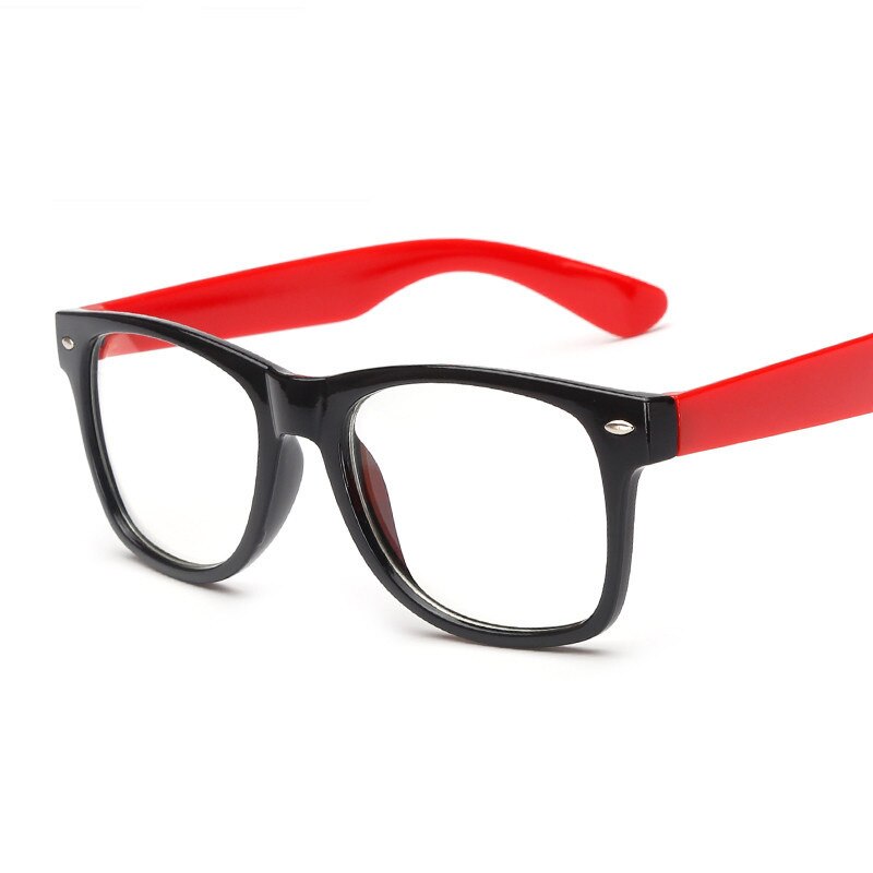 Blue coating Computer Glasses RB2140 Anti Radiation Eyewear Brand Office Light Filter Goggle UV Blocking Eye Spectacle: Black Red Leg