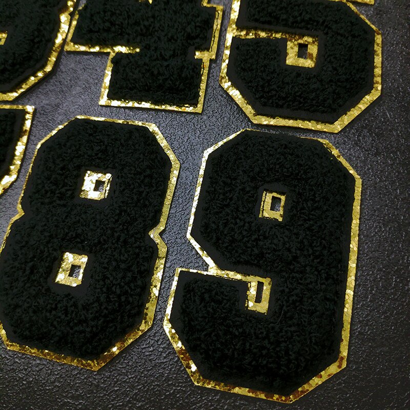 10 stuks ijzer op patches, roze nummer patches 0 tot 9 nummer prachtige gemakkelijk strijken chenille brief patches voor jas overhemd schoenen