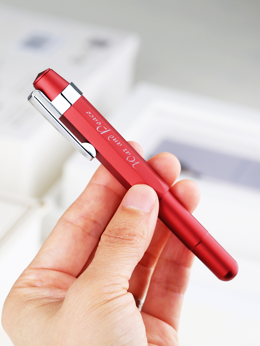Majohn Alpha Aluminum Alloy Vintage Travel Short Fountain Pen EF/F/Bent Nib Office School Stationery Pocket Ink Writing Pen