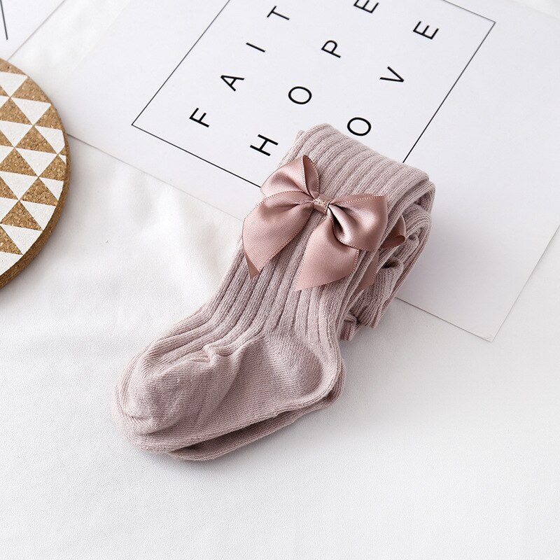 Baby pige strømpebukser bomuld sommerfugle bånd butterfly pige strømpebukser børns strippet prinsesse pige strømpebukser til baby piger: Lyserød / 3 to 4 år