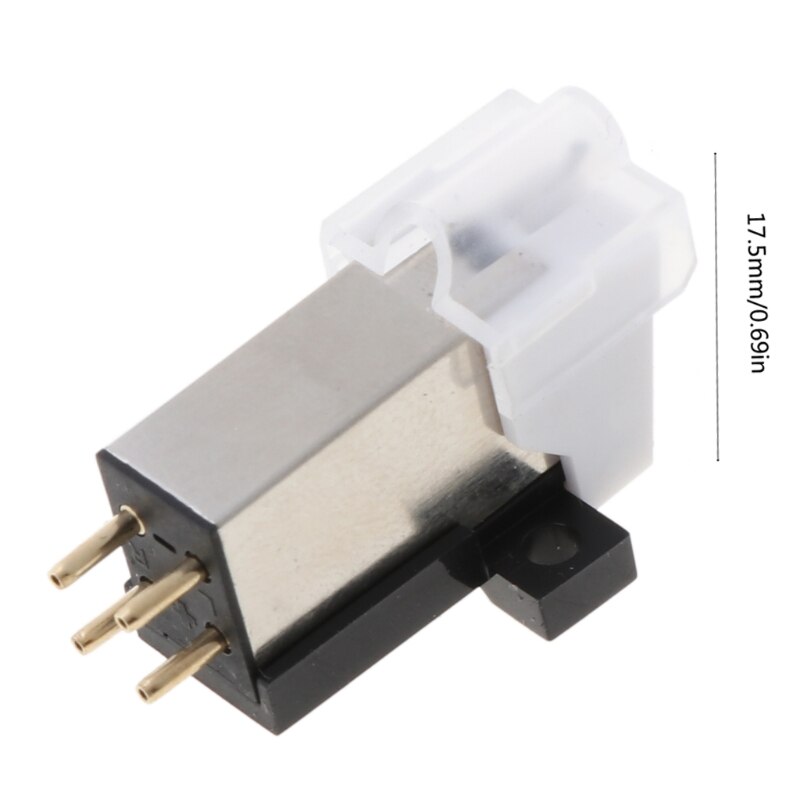 Cartridge Stylus with High-End Moving Magnetic Cartridge LP Turntable Phonograph Half-drilled cone stylus Acces