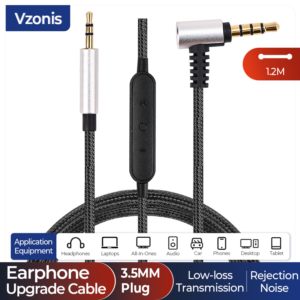 Câble Audio câble de commande pour casque Bose Qc25 Qc35 Qc45 Y40 Y50 Oe2 Aux 3.5mm à 2.5mm
