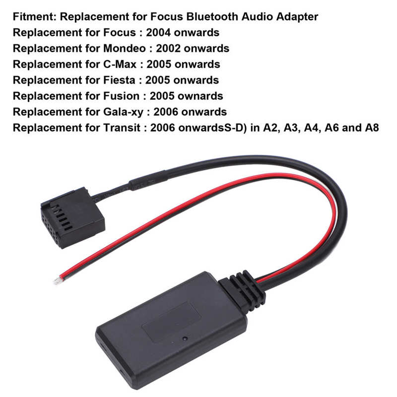 Wejście AUX kabel adapter 6000 CD samochodowe stereofoniczny przewód AUX dla część zamienna dla ostrości Bluetooth audio adapter