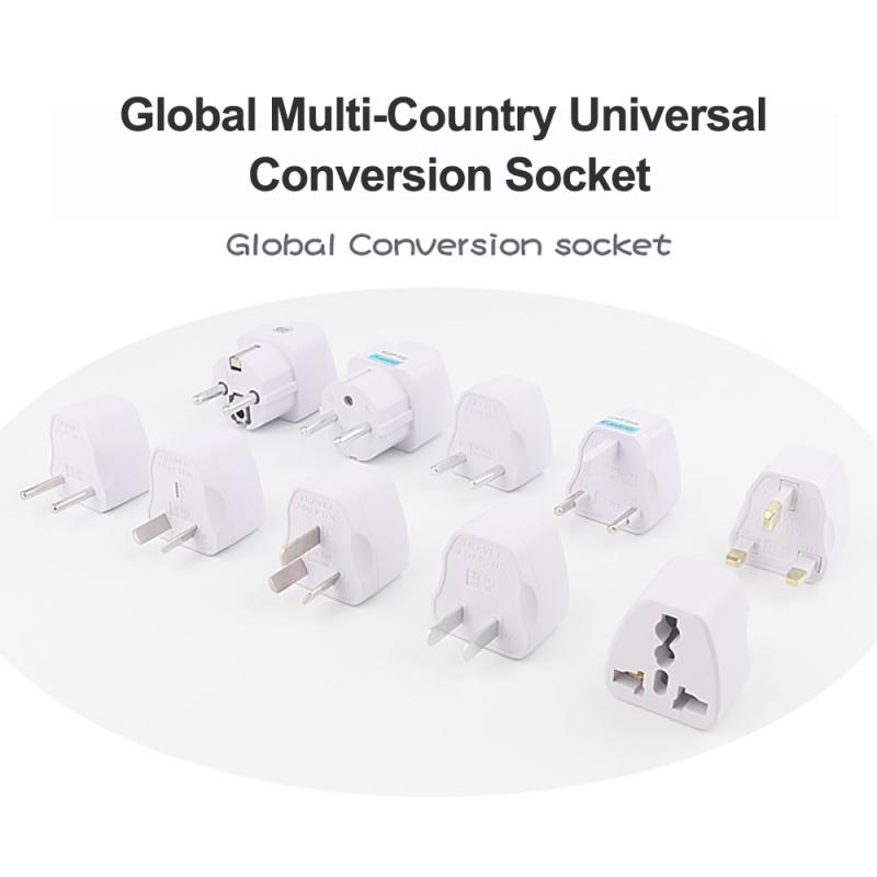 1Pcs Universal Plug Adapter Ge Au Us Eu Uk Adapter International Travel Adapter Stekker Converter Stopcontact