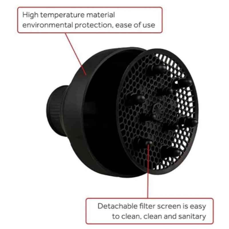 Universal for Blow Dryers Foldable Folding Hairdryer Cover Styling Hairdressing Tool for Fine Thick Curly Frizzy and Wavy Hair