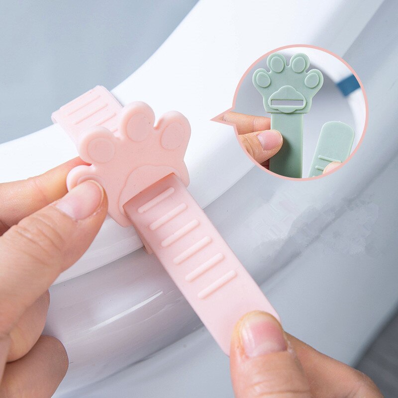 cartone animato palma Toilette portatile (estool sedile del acqua sollevatore maniglia coperchio del coperchio del acqua cintura indicazione dispositivo di sollevamento sanitario in silicone