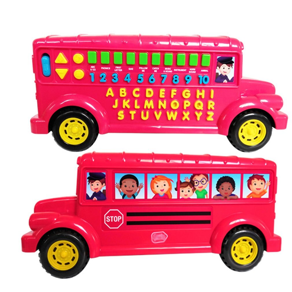 Alfabet Phonics Bus Vroege Onderwijs Puzzel Bus Auto Speelgoed Interactief Speelgoed Ouder-kind Communicatie Tool