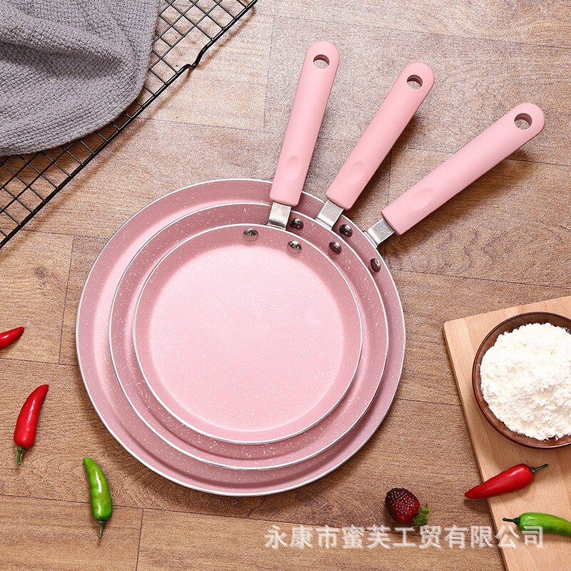 Pink double use Thousand Layer Cake Pan Pan Ji non stick pot steak kori pancake fried egg household baking mold non stick pan