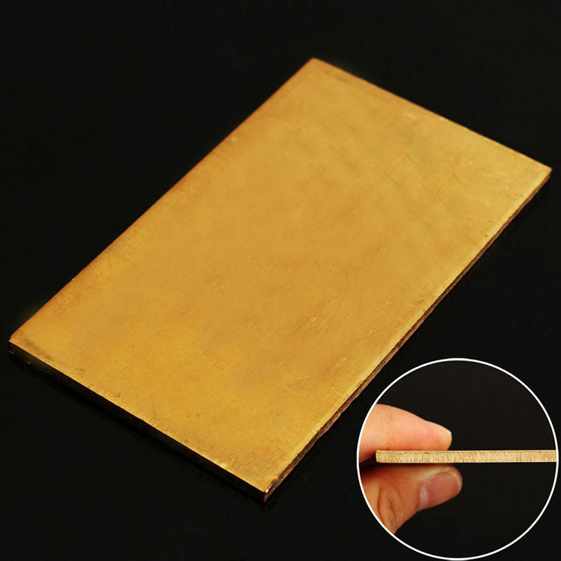1 pcs Brass Metal Thin Sheet Plate Welding 60x100x3mm Metalworking Craft DIY