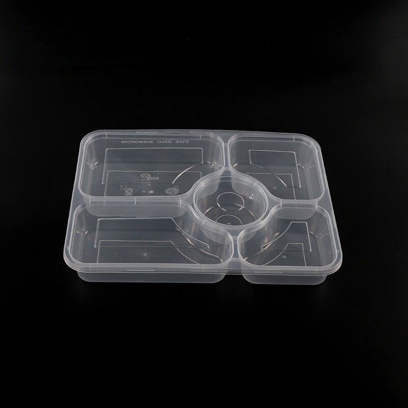 5 Compartiment Plastic Voedsel Container