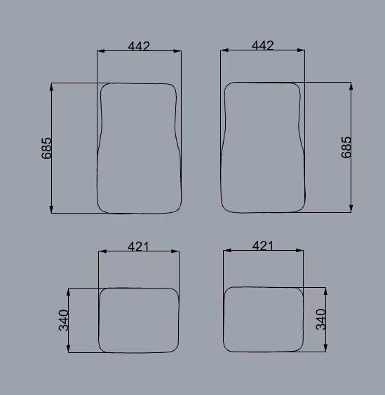 4PCS Carpet Floor Mat Dadu Dice Car Floor Mat Accessories Classical Anti-Slip Checkered Print Floor Foot Pad Mats