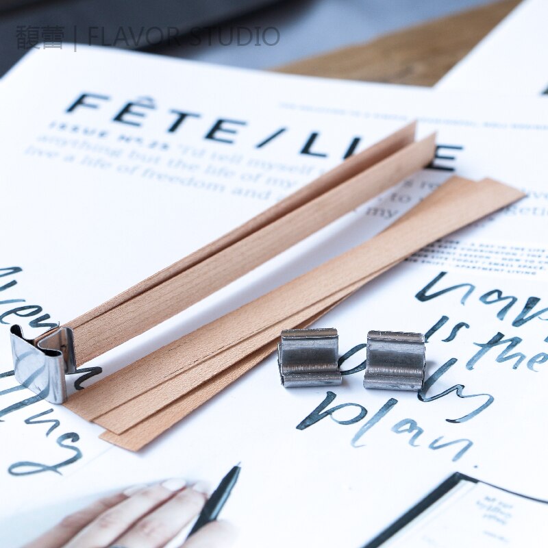 DIY fragrance candle making soy wax core glass wax core wood candle core cotton thread candle cup wax material