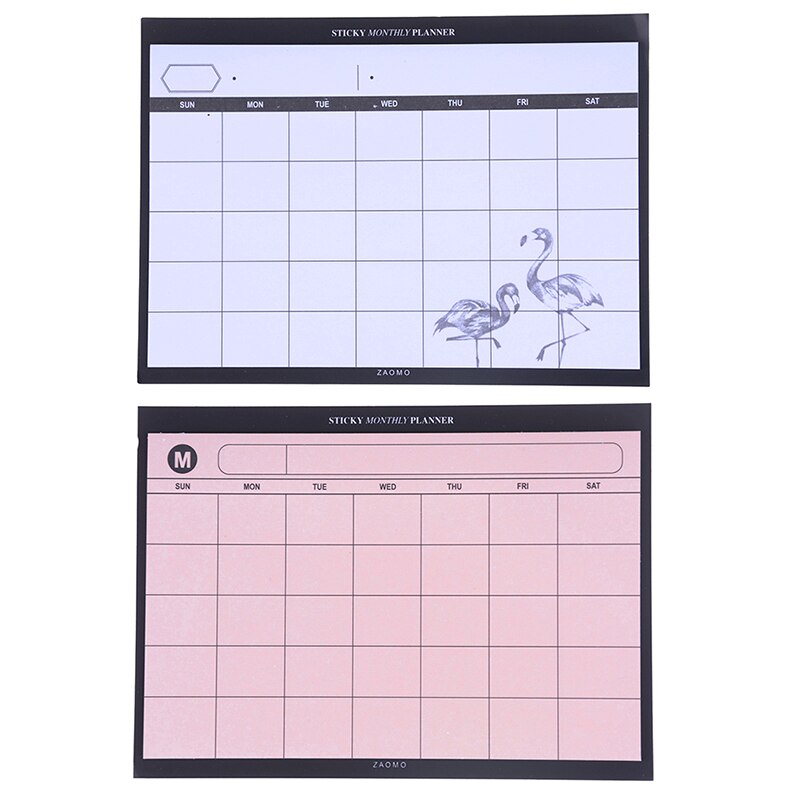 Simple Desktop Schedule Planner Monthly Plan Kawaii Mini Notebooks Office Supplies Work Efficiency Summary Organizer