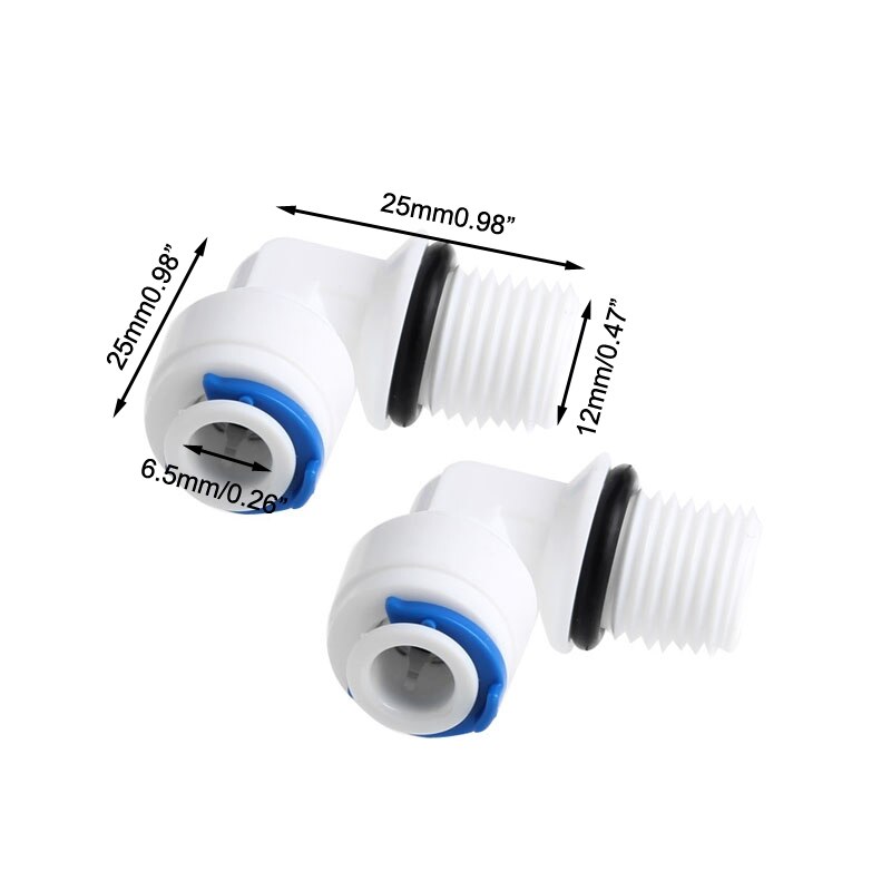 2X DIY Fill T33 Clear Shell Water Filter Housing For Reverse Osmosis Systems – Transplastic, Unbranded