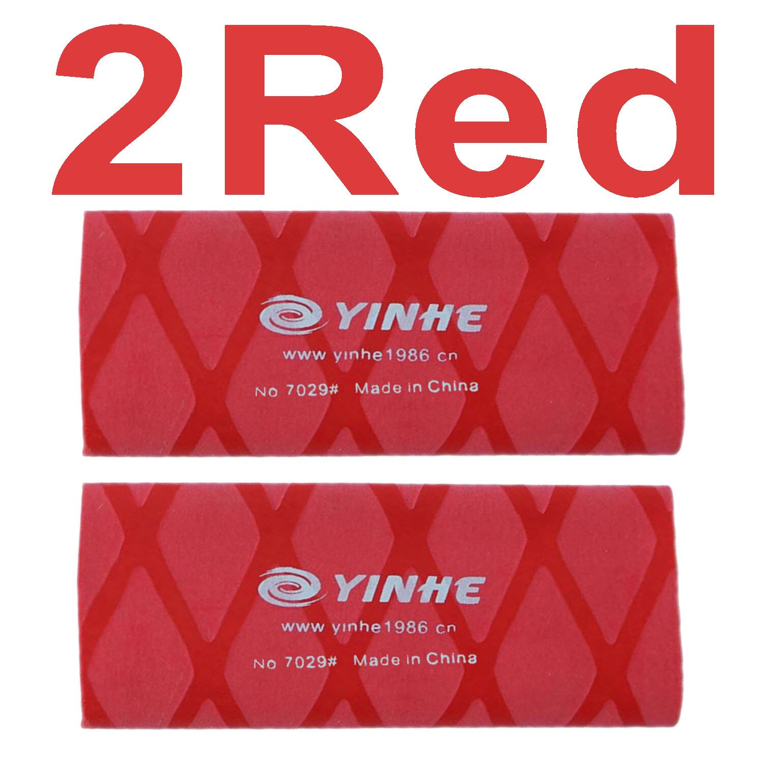 2pcs YINHE galaxy overgrip for table tennis racket handle tape heat-shrinkable ping pong set bat grips sweatband Accessories: YH 2Red