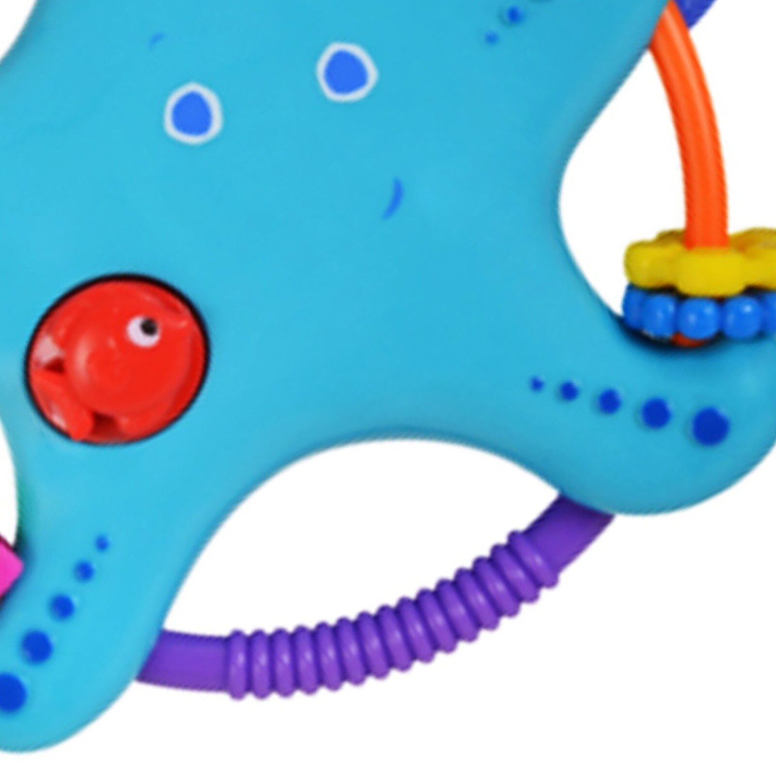 VViN Saugnapf Baby Spielzeug - Rassel & Beißring Für 3-6 Monate (Blau)