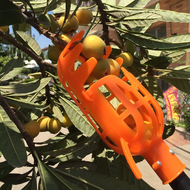 High Altitude Fruit Picker Food Grade Plastic Fruit Catcher Collector Head Bayberry Apple Citrus Pear Peach Orchard Picking Tool