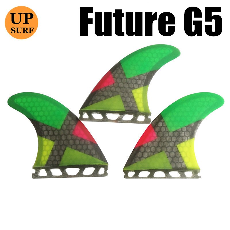 De producto futuro aletas G5/G7 de fibra de carbono Barbatana tabla de surf Fin propulsor de nido de abeja de fibra de vidrio aletas 3 piezas por set: 16