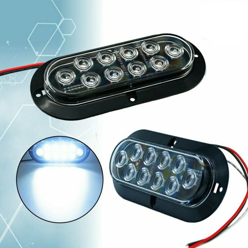 12V Reverse Light Reverse Light 10 LED White 6 inch Tail Lights Backup