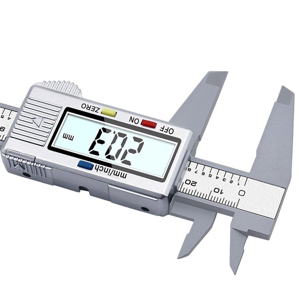 Calibrador Vernier de fibra de carbono, Digital, LCD, 0-150mm, 150mm, modelo de micrómetro, calibrador Vernier de precisión